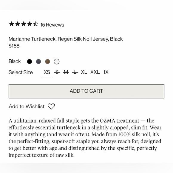 OZMA Black Slim-Fit Turtleneck Top - Picture 2 of 5